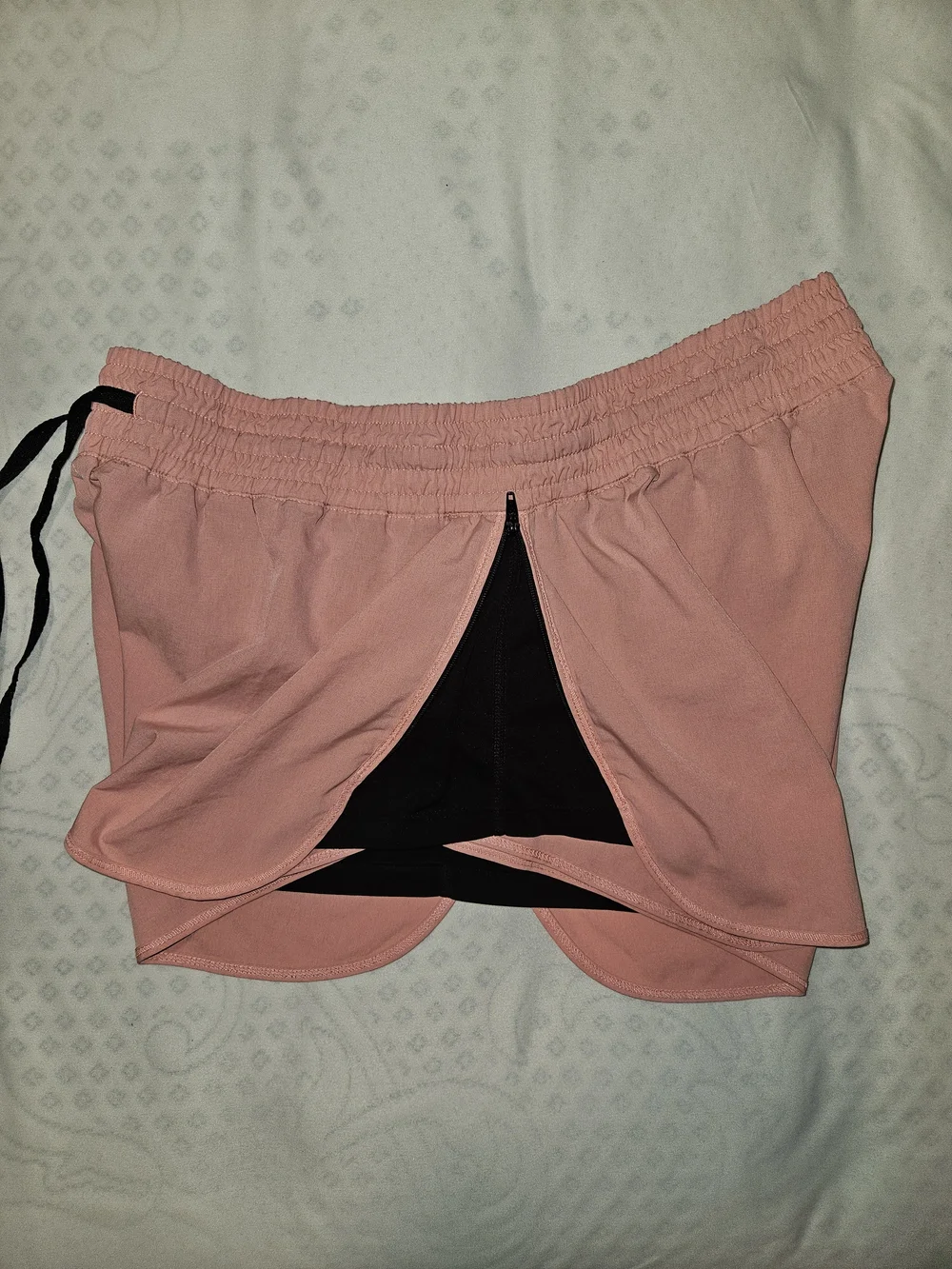 Bongo Pink Athletic Shorts Dolphin Hem Lounge L Large